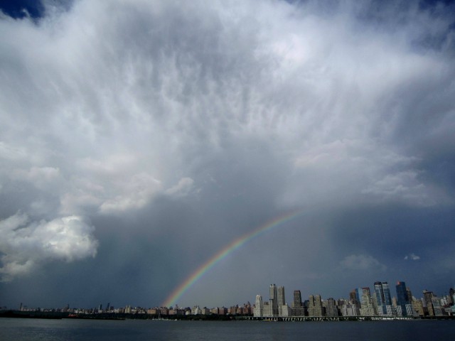 2012/6/3 雷雨の後の雄大なる雲と虹
